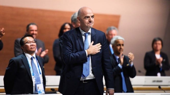 Presiden FIFA, Gianni Infantino di acara G20