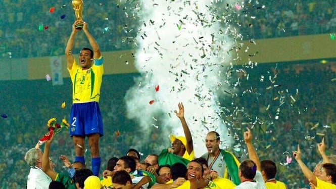 Timnas Brasil juara Piala Dunia 2002
