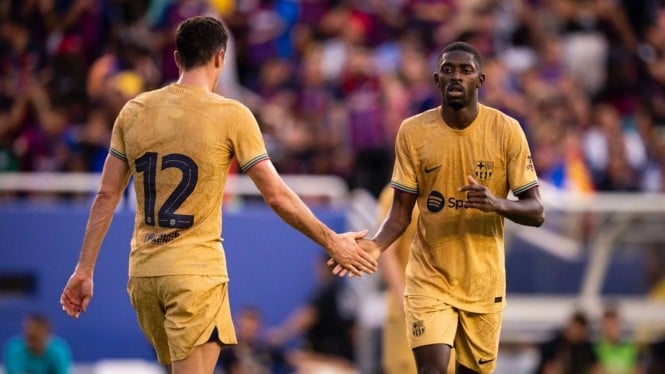 Barcelona: Ousmane Dembele Cetak Dua Gol ke Gawang Juventus
