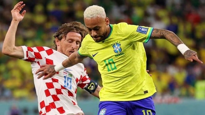 Timnas Brasil versus Kroasia