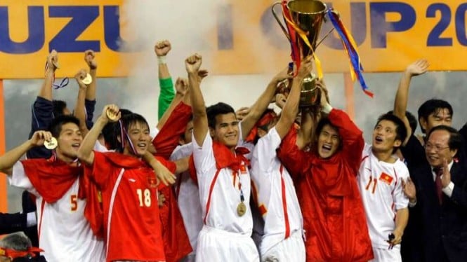 Timnas Vietnam juara Piala AFF 2008 usai taklukkan Thailand