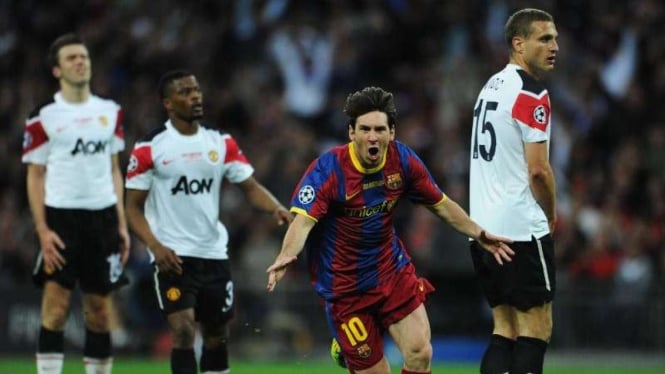 Laga final Liga Champions 2010/2011 antara Barcelona vs Manchester United