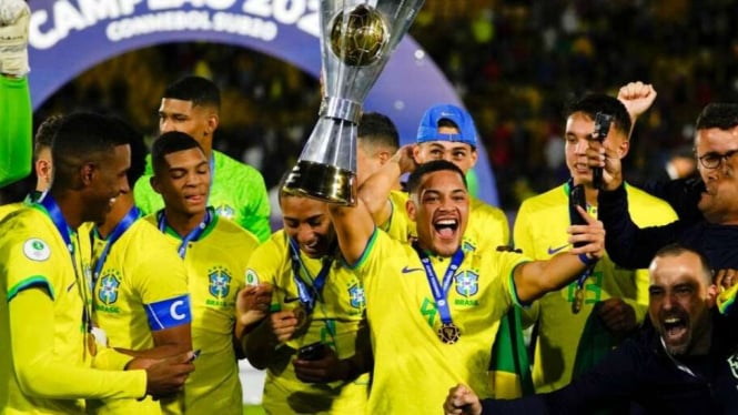 Timnas Brasil juara Piala Amerika Selatan U-20 2023