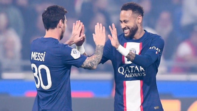 Bomber Paris Saint-Germain (PSG), Lionel Messi dan Neymar