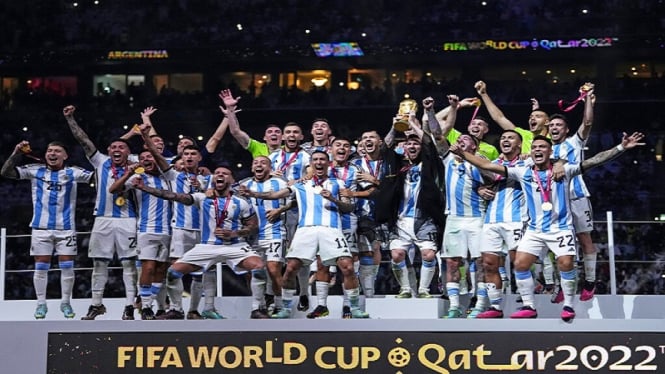 Timnas Argentina juara Piala Dunia Qatar 2022