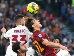 Dua Gol di Masa Injury Time, AS Roma VS AC Milan Berakhir Imbang