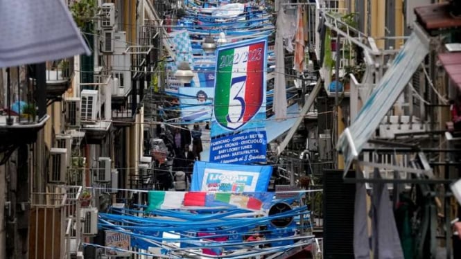 Fans Napoli sudah bersiap menyambut Scudetto