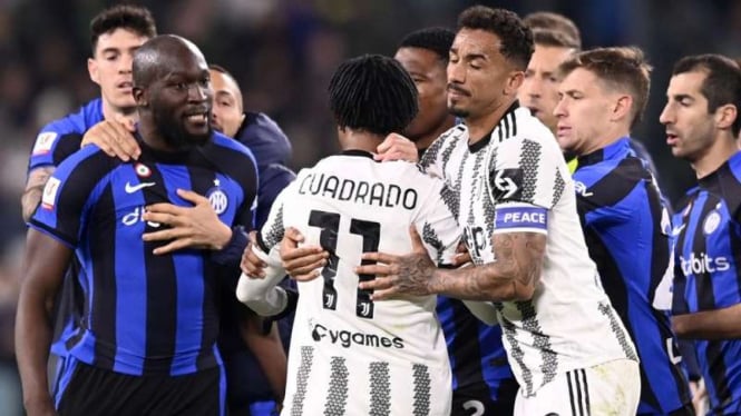 Keributan dalam duel Juventus vs Inter Milan