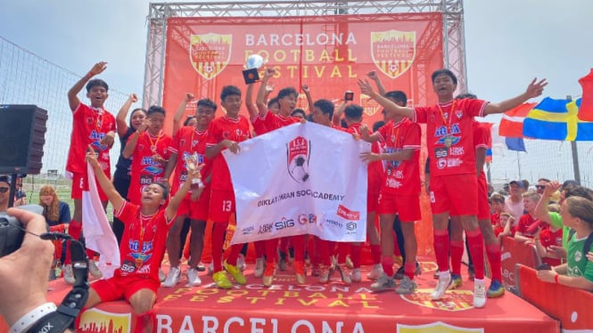 ISA Lombok FC juara Barcelona Football Festival 2023