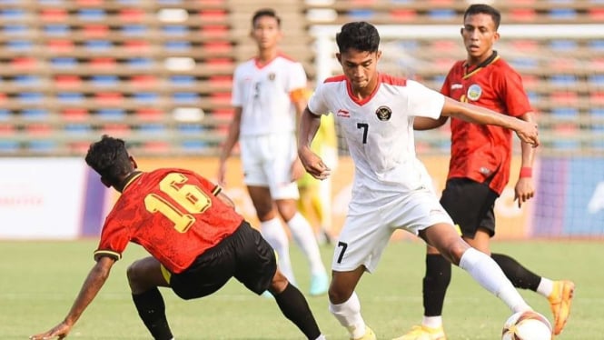 Duel Timnas Indonesia U-22 vs Timor Leste