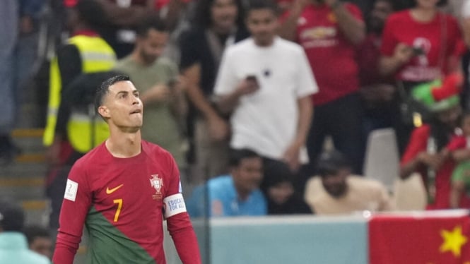 Cristiano Ronaldo saat Portugal vs Swiss