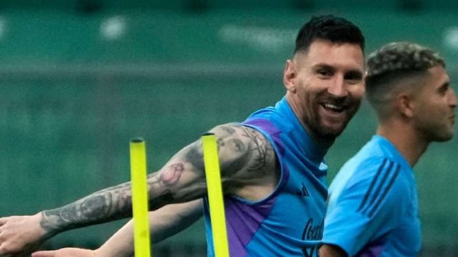 Striker Timnas Argentina Lionel Messi