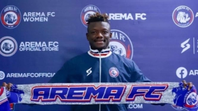 Pemain Arema FC Ichaka Diarra